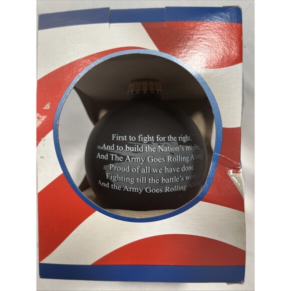 New Krebs Glass U.S. ARMY Christmas Ornament American Pride Armed Forces - Picture 2 of 2